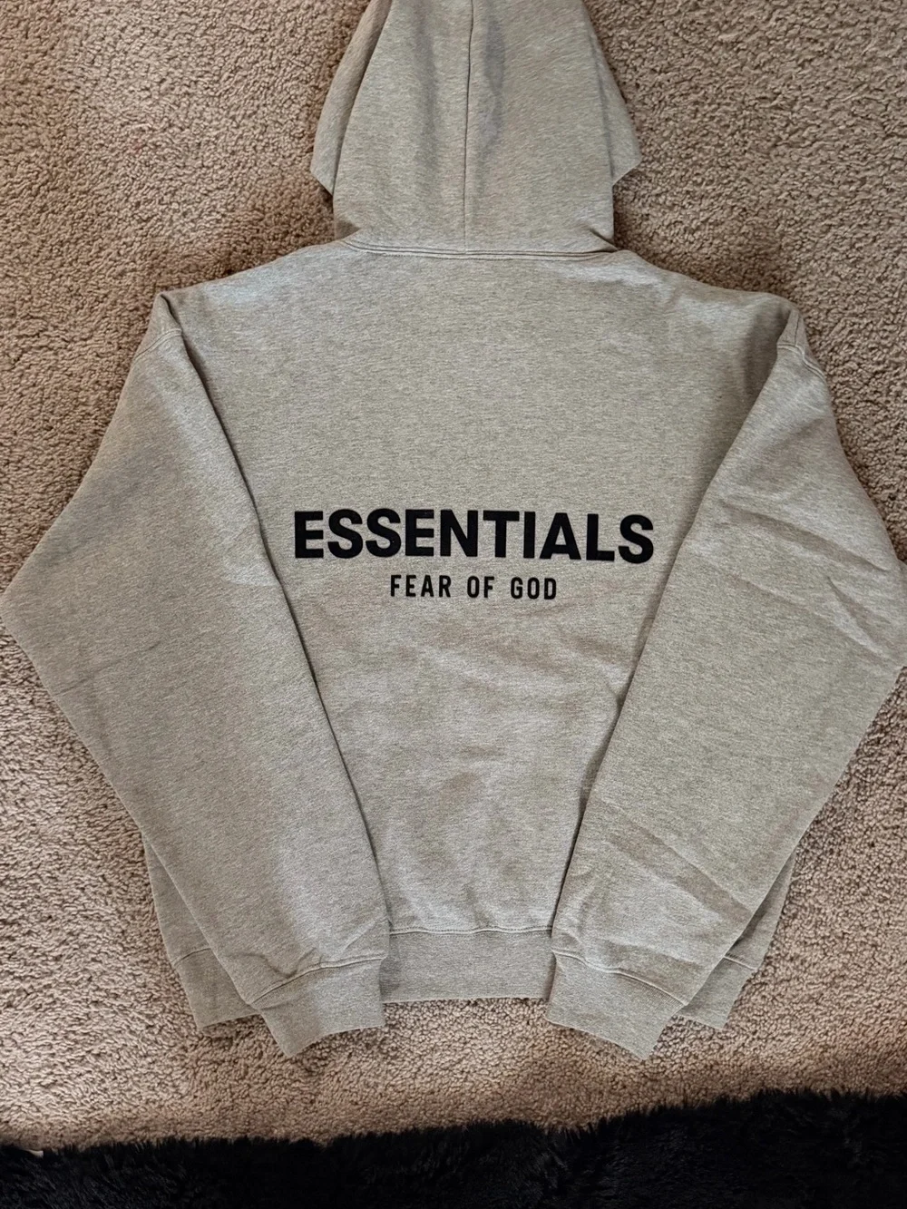 ESSENTIALS dark oatmea Hoodie